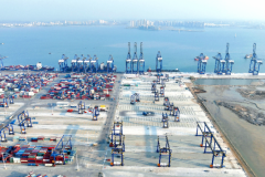 中交四航局承建的洋浦区域国际集装箱枢纽港扩建工程（一阶段）一期工程顺利通过交工验收