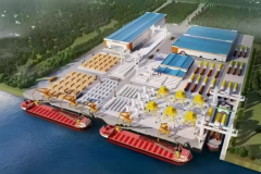 钦州港大榄坪作业区12号13号泊位工程项目上部结构施工顺利完成