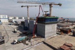 中交四航局承建的连云港港赣榆港区粮油码头项目首件沉箱预制顺利封顶