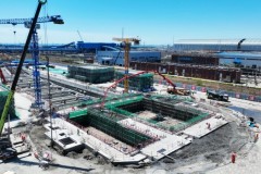 唐山港煤炭储运配套翻车机房项目主体结构顺利封顶