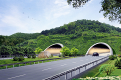 中交路建平昭高速机电分部桥亭隧道顺利亮灯