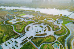 中交路建青岛公司承建的临朐弥河体育公园投入使用