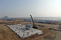 中交二航局厦门象屿太平湾植物蛋白加工项目首批加工设备顺利进场