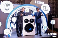 海尔三筒洗衣机泰国上市，001号用户现场交付