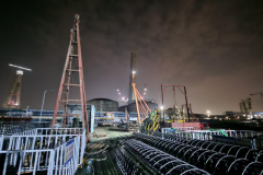 镇海港区24号-26号泊位引桥灌注桩完工