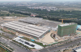 石家庄地铁4号线西岗头车辆段综合楼主体结构顺利封顶