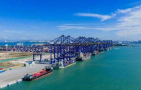 中交四航局承建的海南洋浦区域国际集装箱枢纽港扩建工程（一阶段）二期工程即将投产！