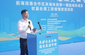 中交四航局前海陆域形成二区项目开展千万尾苗种增殖放流活动