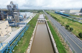 广东揭阳大南海石化工业区雨水明渠一期竣工验收