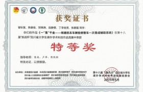 成都工业职业技术学院在第十八届“挑战杯”四川省大学生课外学术科技作品竞赛中创历史最佳成绩