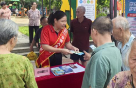 中国人保寿险都安县支公司开展防范非法金融宣传活动