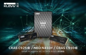 KLEVV科赋隆重推出增强型SSD产品线：CRAS C925G、CRAS C910G NVMe SSD及NEO N410+ SATA SSD