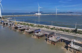 能源通道建设取得关键进展！中建港航局泉惠石化码头项目输煤栈桥桩基完成
