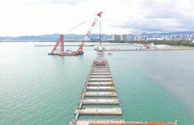 三亚深海科考码头项目沉箱安装全部圆满完成