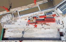 中交四航局舟山中天重工项目3号船坞工程顺利通过交工验收