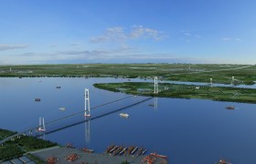 张靖皋长江大桥北航道桥南锚碇进入最后冲刺阶段