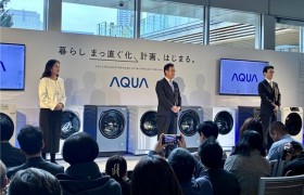 填补行业空白！海尔日本发布纯平滚筒洗衣机