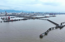 宁波舟山港北仑港区协和码头二期工程沉桩施工圆满完成