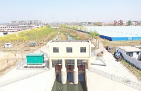 由中交四航局承建的唐山市全域治水清水润城项目丰南区工程潴龙河蓄水闸1、2工程顺利通过验收